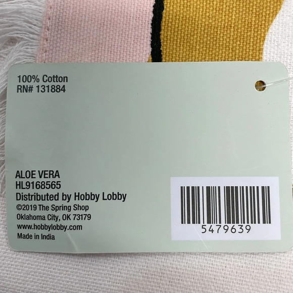 NWT bundle of 2 The Spring Shop Boho Table Runners and 1 Placemat Aloe Vera - Picture 11 of 11